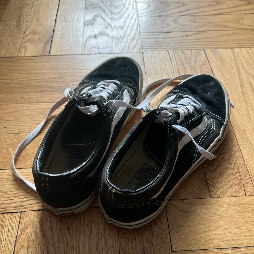 Vans old skool black womens 8